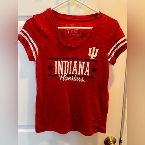 Juniors small Indiana University v neck T-shirt